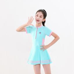 泳裝 新款泳衣 兒童泳衣女童2024新款青少年連體中大童學生女孩專業訓練泳裝套裝 歷史價格詳細信息