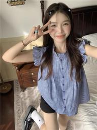 格子小飛袖露背蝴蝶結綁帶洋裝 連身裙 女童 小童 兒童 童裝 橘魔法 現貨【p0061226911894】 歷史價格詳細信息