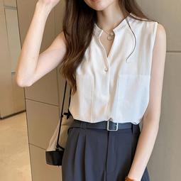 &Omega;衣枝獨袖&Omega;【222】新款百搭雙層娃娃領襯衫女設計感小眾五分燈籠袖雪紡衫 歷史價格詳細信息