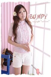 ╰╮梦╭╯透涼清爽深藍碎花顯色短袖襯衫 歷史價格詳細信息