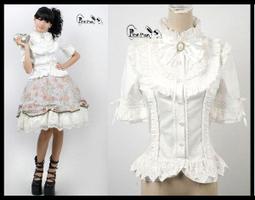 ＊mini &amp;amp; PUNK LOLO＊punk rave龐克視覺搖滾-舞娘俱樂部人骨造型破洞不規則長版毛衣(白M-018)PUNK 歷史價格詳細信息