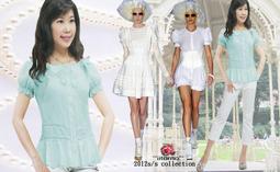 FASHION STAR~MIT台製獨家~清涼美膚極瘦版~唯美貼蕾絲~立體小圓領巴洛克公主袖白色襯衫XS~2L 歷史價格詳細信息