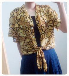 ▲乙波古著▼透明蕾絲拼接 早期vintage襯衫 日本製&古著店帶回 歷史價格詳細信息