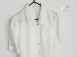 ▲乙波古著▼透明蕾絲拼接 早期vintage襯衫 日本製&古著店帶回 歷史價格詳細信息