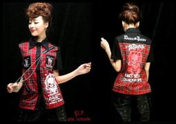 ＊mini &amp;amp; PUNK LOLO＊龐克個性街頭-銀河光速戰記光輪盔甲鉚釘個性背心 (Y-451)PUNK LOLITA 歷史價格詳細信息