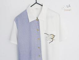 ▲乙波古著▼刺繡花朵領 早期vintage輕透白襯衫 日本製&古著店帶回 附補釦一顆 歷史價格詳細信息