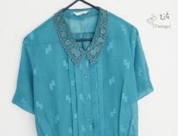 ▲乙波古著▼透明蕾絲拼接 早期vintage襯衫 日本製&古著店帶回 歷史價格詳細信息