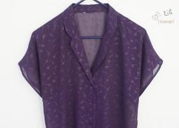 ▲乙波古著▼精製刺繡花朵領 vintage透白襯衫 日本製&古著店帶回 歷史價格詳細信息