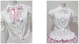 【貓熊繽雰】百搭學院風英倫制服荷葉邊Lolita羅莉塔夏裝OL淑女純棉公主襯衫(可量身訂做)短袖上衣白Gothic/pu 歷史價格詳細信息