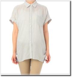 【WildLady】 GROVE日牌日系條紋寬鬆百搭收腰設計款上衣 襯衫 歷史價格詳細信息