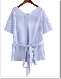 【WildLady】 日牌日系氣質刺繡綁帶腰帶上衣 襯衫 歷史價格詳細信息