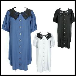 ＊MINI PUNK LOLO＊日本原創時尚-東京街頭達人假兩件式個性造型襯衫(a326008)ROCK 歷史價格詳細信息