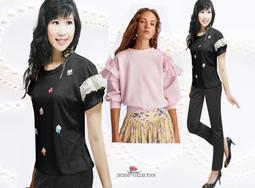 FASHION STAR~MIT台製獨家~清涼極瘦版~超值下標減50元蕾絲袖可愛貓頭鷹粉紅上衣XS~3XL 歷史價格詳細信息