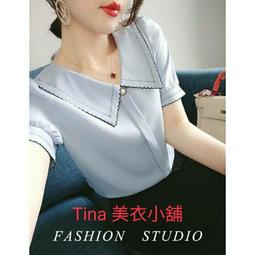 【全新上衣】短袖上衣 大尺碼時尚系帶洋氣娃娃衫氣質露肩上衣 OL上衣 綁帶蝴蝶結甜美上衣 一衣兩穿 好看上衣 氣質上衣 歷史價格詳細信息
