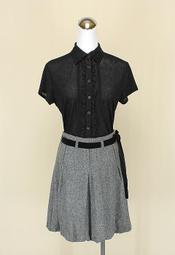 貞新 peng chun 專櫃 咖啡紅格紋毛料針織圓裙M號(43863) 歷史價格詳細信息