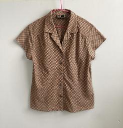 DAKS 日本製淺灰色咖啡橘格紋長袖襯衫,尺寸:LL,肩寬:50cm,100%毛,少穿極新,降價大出清. 歷史價格詳細信息