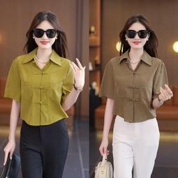 夏季女童國風新中式連衣裙短袖童裝棉衣服裙子兒童服裝公主裙夏-簡單女裝 歷史價格詳細信息