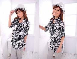 *雅姿大小尺碼服飾批發*大尺碼1012中袖優雅上裝-紫/黑/粉/白4色現貨+預購 歷史價格詳細信息