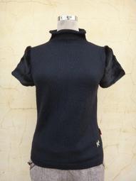 【SCOTTISH HOUSE】短袖 拉肩 假門襟 棉T-黑/白【OUTLET】(AN1254) 歷史價格詳細信息