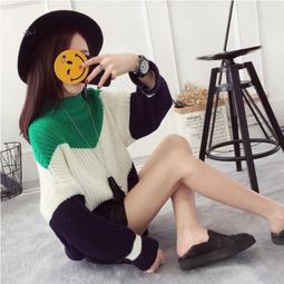 撞色 拼色 男友風 寬鬆 原宿風 長袖 保暖 針織 毛衣 韓版 秋冬 坑條 女裝 韓范 百搭 打底衫 潮流 時尚 套頭 價格比較,價格查詢,歷史價格詳細信息