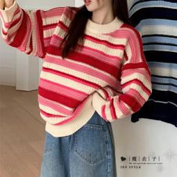 條紋配色長袖衛衣 衛衣 長袖上衣 女童 橘魔法 中童 童裝 上衣 現貨在台灣【p0061196198422】 歷史價格詳細信息