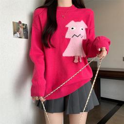 冬季慵懶風字母印花女加絨美式復古百搭學生寬松上衣圓領衛衣 歷史價格詳細信息