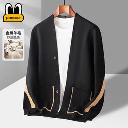 高檔針織開衫毛衣 男士2023秋冬季新款 韓系時尚百搭純色寬松加厚針織衫男 圓領長袖帥氣百搭潮流外套-潮男服飾 歷史價格詳細信息