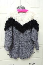 秋冬黑白拼色針織衫加厚幾何毛衣小眾設計打底衫套頭圓領毛線衣男--勁霸服飾 歷史價格詳細信息