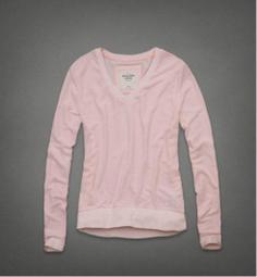 Abercrombie & Fitch A&F 粉紅色短袖棉質T shirt 歷史價格詳細信息