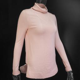 設計師品牌TSAI NONG-HSIA蔡孟夏粉色刺繡花朵羊毛金蔥長袖立領毛衣 L號 歷史價格詳細信息