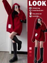 慵懶風中長款連帽衛衣女學生春秋薄款寬松大碼休閑棒球服加絨外套 歷史價格詳細信息