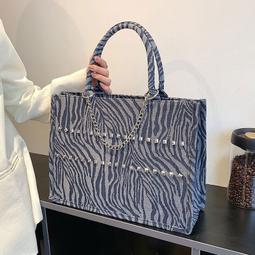 帆布包包女2024新款大容量通勤手提袋學生百搭上課單肩托特 歷史價格詳細信息