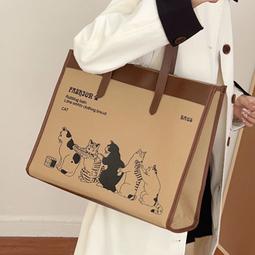 上班通勤包女百搭單肩包包2023新款潮帆布託特包硬底大容量手提袋 歷史價格詳細信息