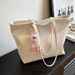 【托特包】大容量通勤托特包新款夏季時尚大包包女格子高級感洋氣單肩包-陽光優選 歷史價格詳細信息