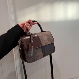 時尚撞色手提單肩包三件套(加贈女士防風保暖帽三件套) 歷史價格詳細信息