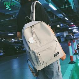 帆布後背包 帆布書包韓版原宿ulzzang女大學生初中生簡約百搭復古背包後背包 歷史價格詳細信息