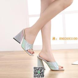 2022夏季新款歐美走秀性感粗跟高跟鞋厚底防水臺一字帶羅馬涼鞋女 歷史價格詳細信息