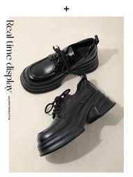 女鞋 厚底JK小皮鞋女春季新款黑色樂福鞋女英倫學院風粗跟女鞋子 歷史價格詳細信息