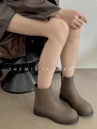 黑色內增高馬丁靴女2022年新款厚底真皮中筒女靴煙筒切爾西短靴子超夯 下殺 新品 歷史價格詳細信息