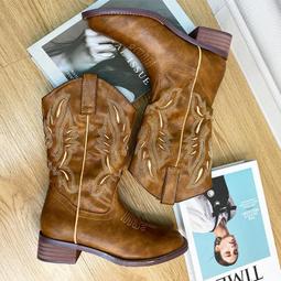 厚底復古百搭馬丁靴女2024年新款英倫風時尚休閒戶外工裝大黃短靴 歷史價格詳細信息