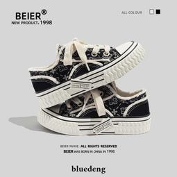 女鞋 BEIER小白鞋女年新款秋季板鞋厚底休閒三道扛休閒運動鞋子潮 歷史價格詳細信息