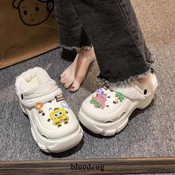 女生鞋子冬季女士棉拖鞋踩屎感包跟居家室內毛絨拖鞋防滑厚底加絨保暖棉鞋百搭休閒鞋子女款鞋子女版鞋子 歷史價格詳細信息