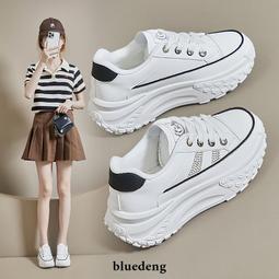 厚底老爹鞋女鞋子新款增高戶外登山鞋輕便春季黑白休閑運動鞋 歷史價格詳細信息