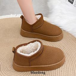 女鞋 網紅雪地靴女冬季新款加絨加厚保暖面包棉鞋防水防滑厚底短靴 歷史價格詳細信息