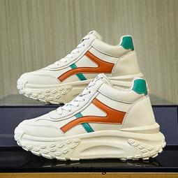 網紅超火老爹鞋女秋冬季2023新款色彩拼接厚底鞋潮百搭輕便運動鞋 歷史價格詳細信息