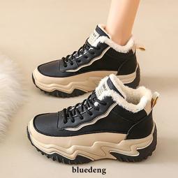 黑色加絨老爹鞋女秋冬2023新款厚底網紅爆款超火運動鞋輕便顯腳小 歷史價格詳細信息