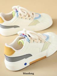 網紅超火老爹鞋女秋冬季2023新款色彩拼接厚底鞋潮百搭輕便運動鞋 歷史價格詳細信息