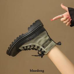 高幫馬丁靴女踢不爛學生短靴英倫大黃靴--3色36-41 歷史價格詳細信息