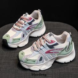 老爹鞋女小眾顯瘦ins2024新款秋韓版輕便厚底百搭休閒運動鞋 白色 歷史價格詳細信息