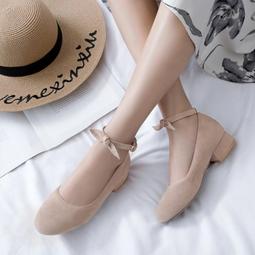 仙女鞋屋  跟鞋 高跟鞋日系復古粗跟瑪麗珍鞋女春夏新款學生百搭厚底圓頭小皮鞋單鞋 歷史價格詳細信息